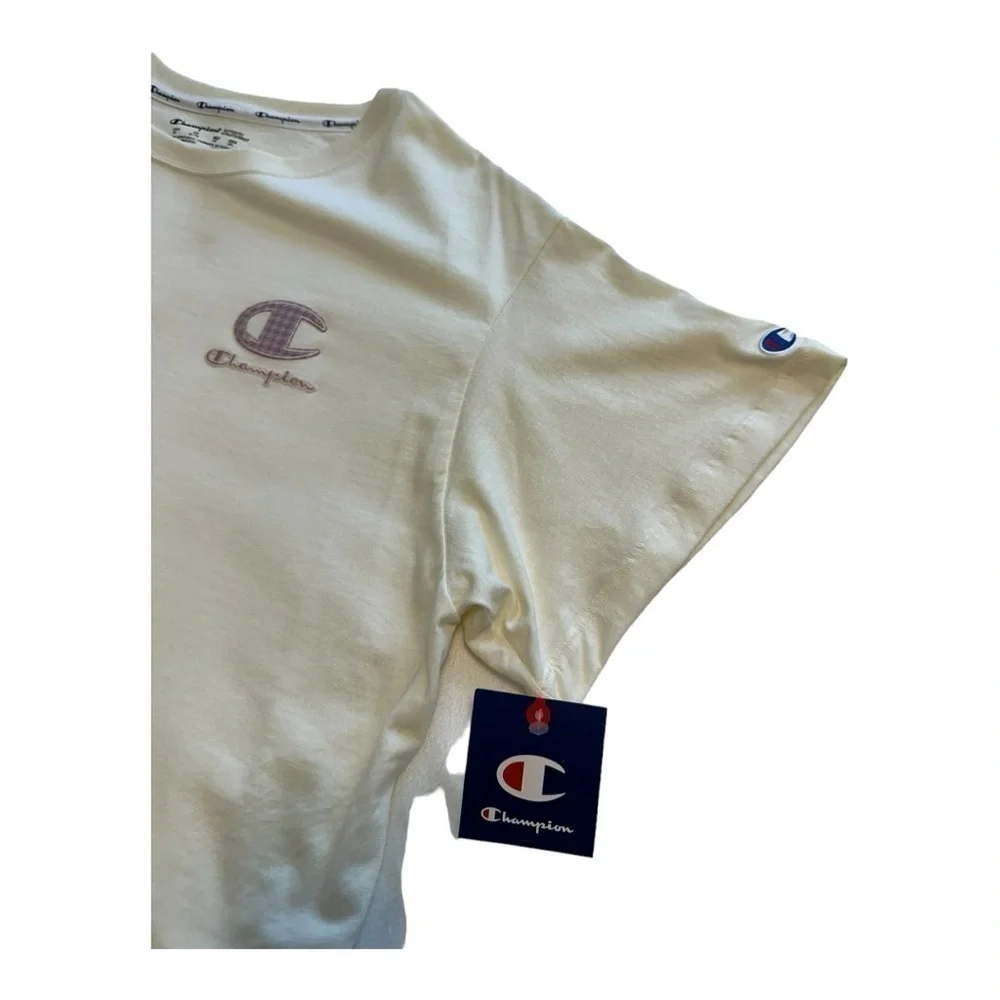 Champion Women’s Short Sleeve Crewneck Crop Top - Size XL - Picture 5 of 11